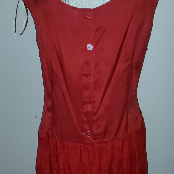 ☆HOST PICK Vtg red petite dress - Picture 10 of 11